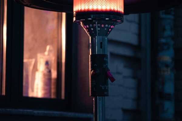 black and brown outdoor lamp