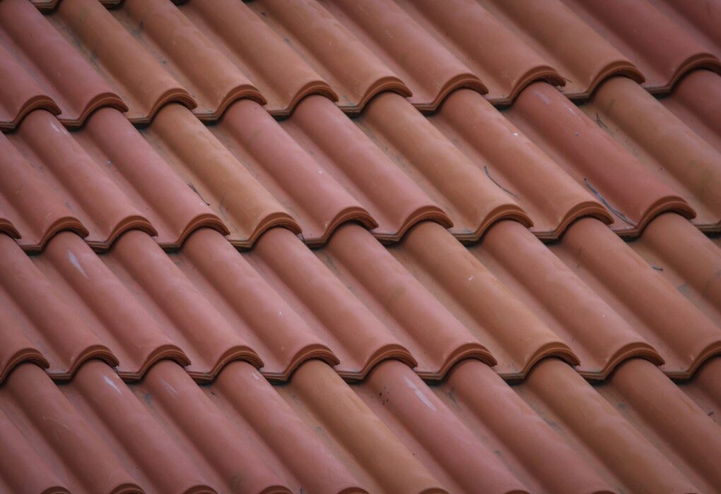 brown roof tiles in close up photography